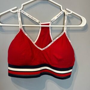 Tommy Hilfiger Red Ribbed Bralette